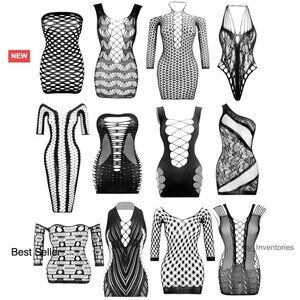 Fishnet Bodysuit Lingerie Sexy Nightwear Exotic Apparel Y2K Chic